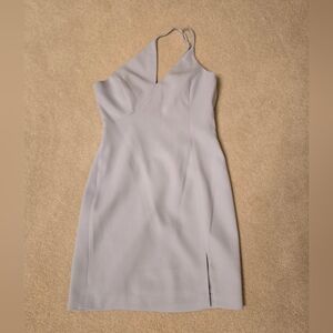 BCBGMaxAzria Light Gray Backless Dress